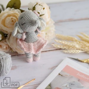 Patron Crochet - La poupée Éléphant "Little Fantasia"
