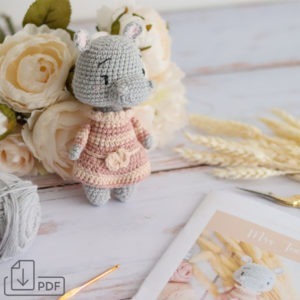 Patron Crochet - La poupée Hippo "Mrs Tea"