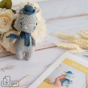 Patron Crochet - La poupée Hippo "Mr Biscuit"