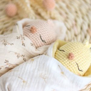 doudou poussin au crochet à personaliser