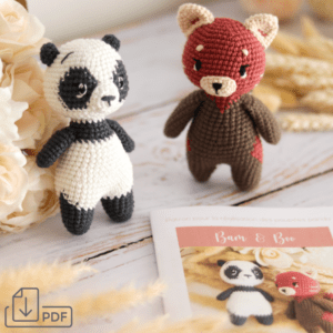 Patron panda crochet