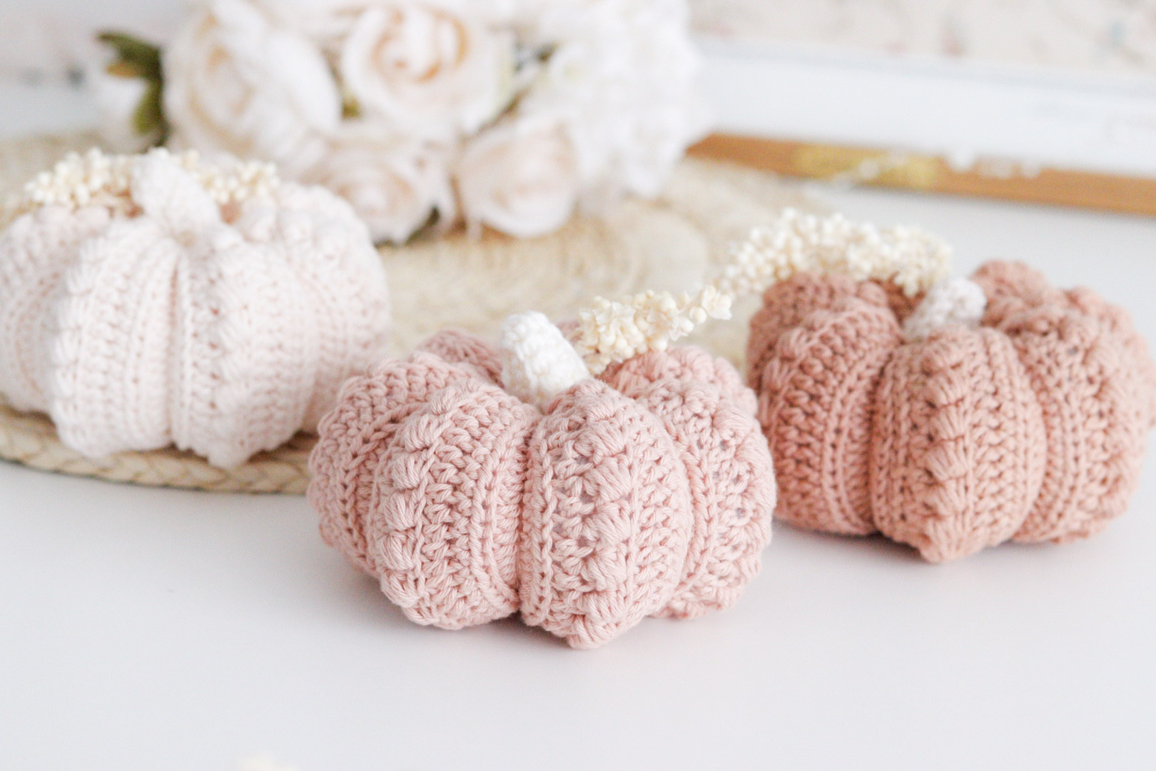 Kit Crochet - Ma Pumpkin Fleurie - Brin de Coton