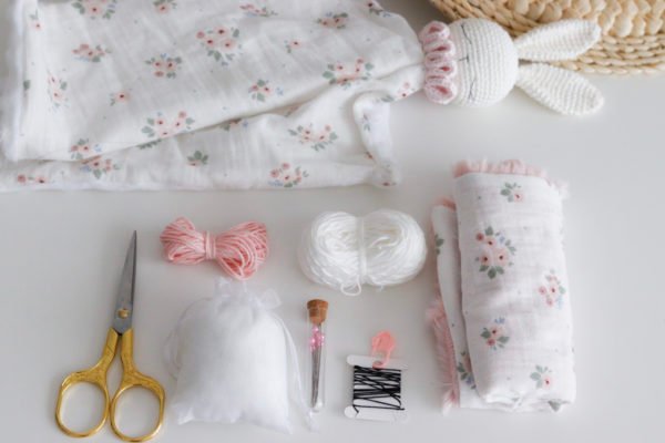 Kit crochet doudou lapin à personnaliser