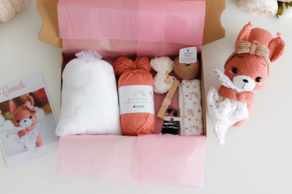Kit crochet DIY Cannelle l'écureuil