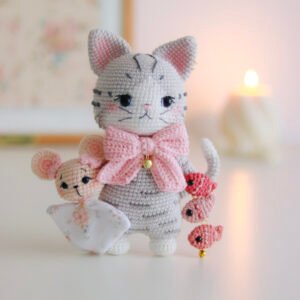 PRE-COMMANDE Kit crochet - Biscuit le Chat