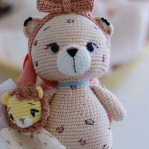 Savana léopard des neige - kit crochet amigurumi