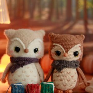 Patron crochet - Archie le hibou